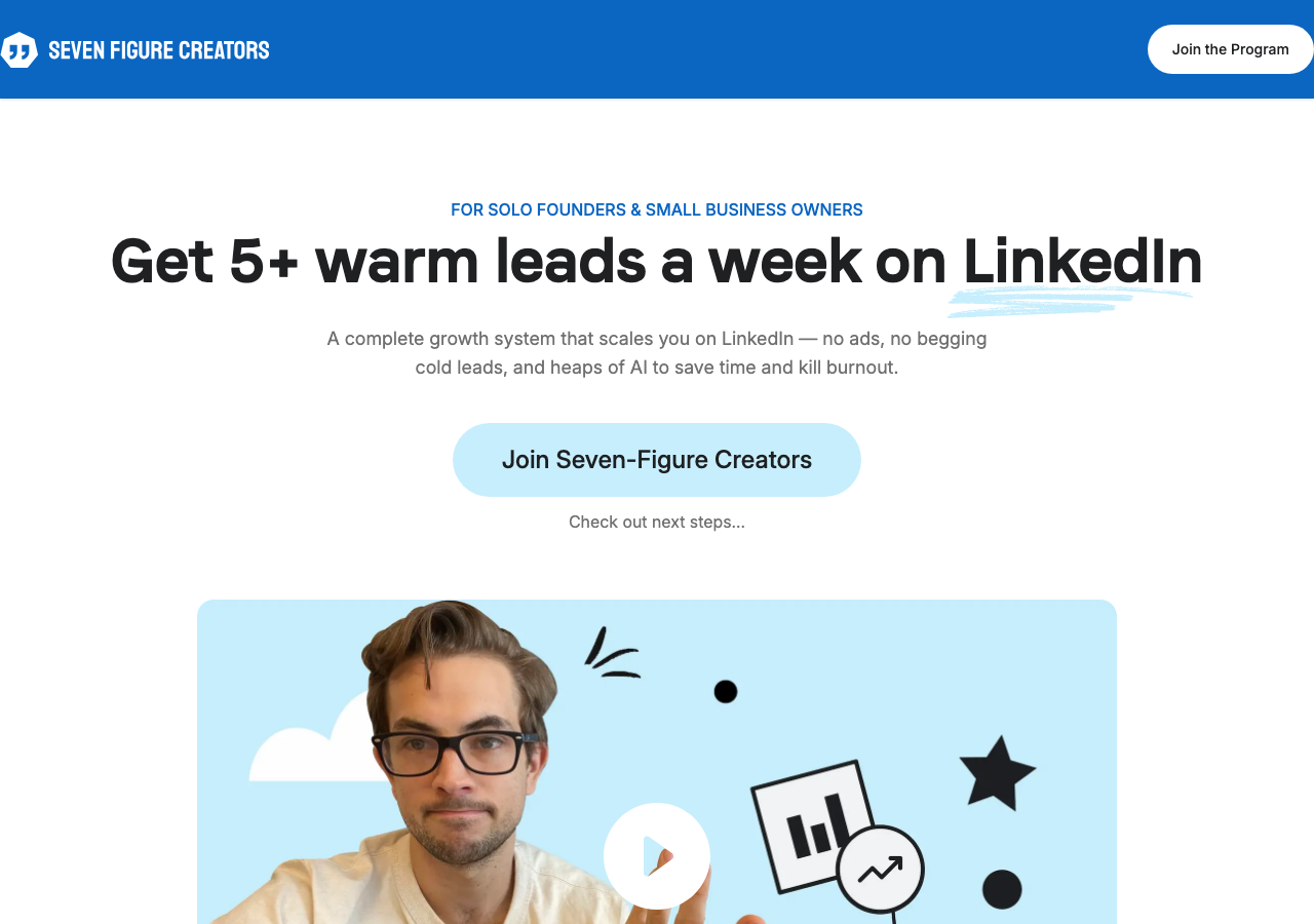 Seven Figure Creators website