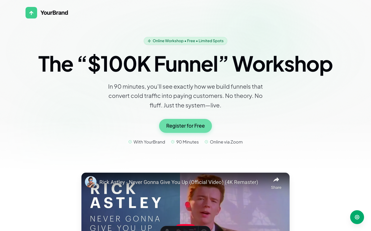 Workshop template preview